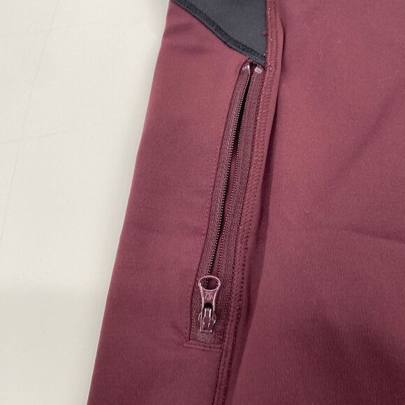 Lululemon Kris Cross Crop Legging Full-On Luxtreme Bordeaux Drama Black Size 6 - Picture 4 of 12